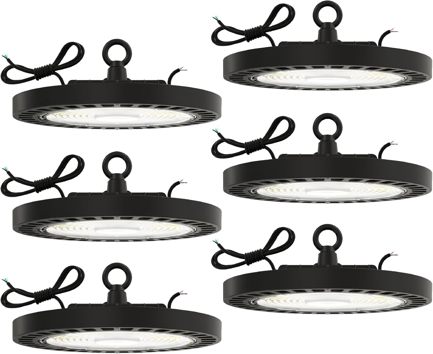 Sunco 6 Pack UFO LED High Bay Light for Bright Warehouse Lighting