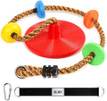 Climbing Rope Tree Swing with Platforms and Disc Seat - Durable Kid