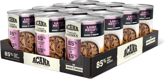 ACANA Premium Chunks Lamb Recipe in Bone Broth Wet Dog Food