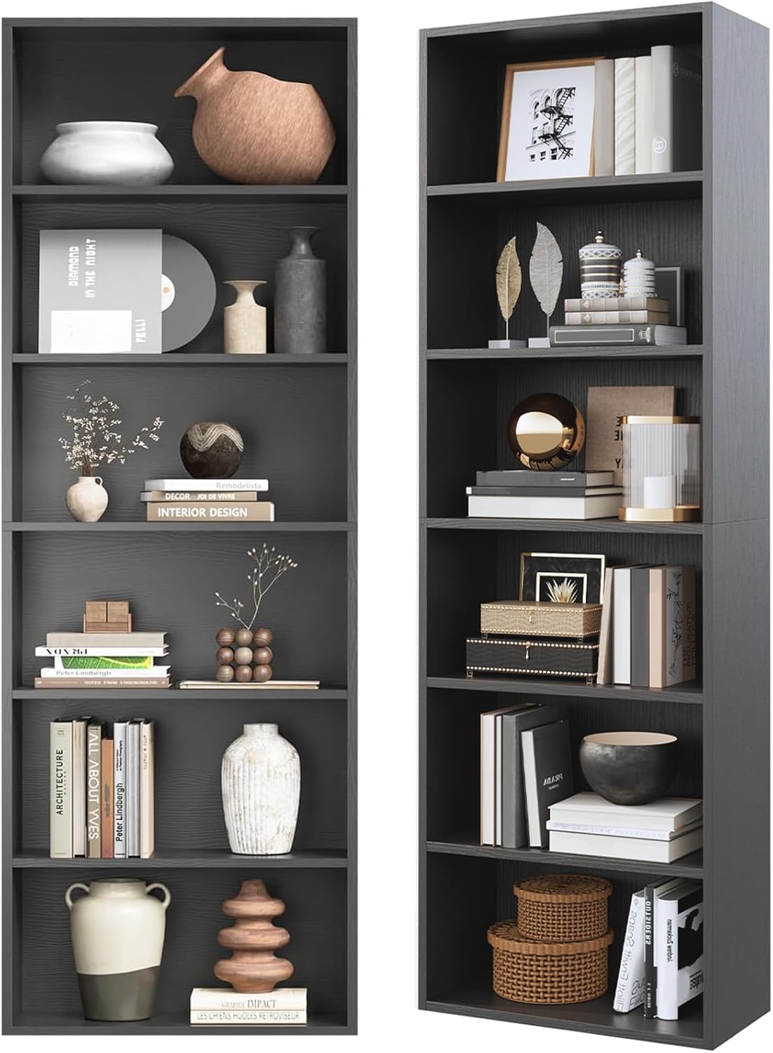71.2in Tall Narrow Bookshelf by Breezestival for Modern Spaces