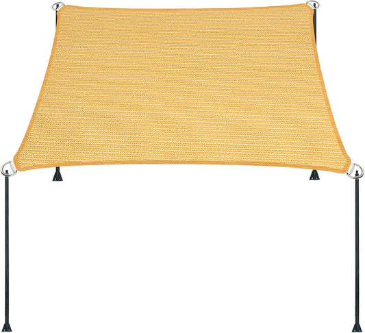 13ft x 22ft Yellow Straight Edge Sun Shade Sail for Outdoor Use