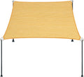 18ft x 18ft Yellow Straight Edge Sun Shade Sail - Heavy Duty Outdoor