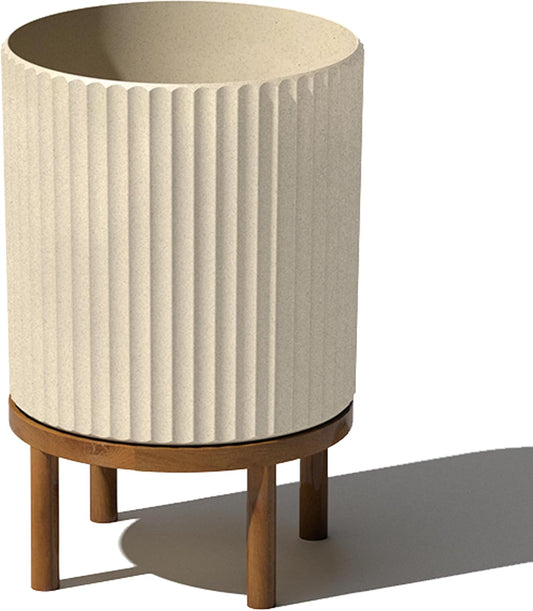 Veradek Demi Series Round Planter with Stand for Modern Decor