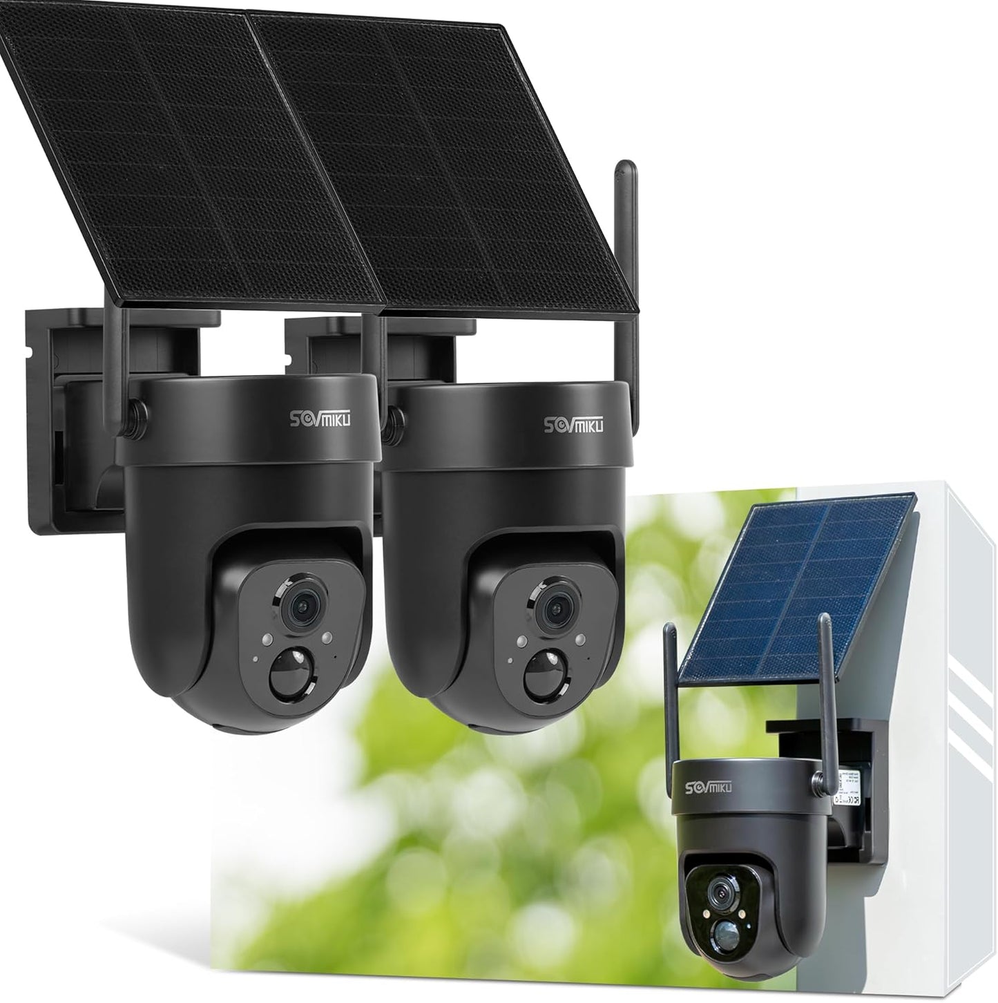 Vicohome 2K AI Solar Security Camera with Two Way Audio