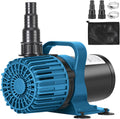 1600GPH Pond Pump for Outdoor Ponds and Water Garden - Quiet, High
