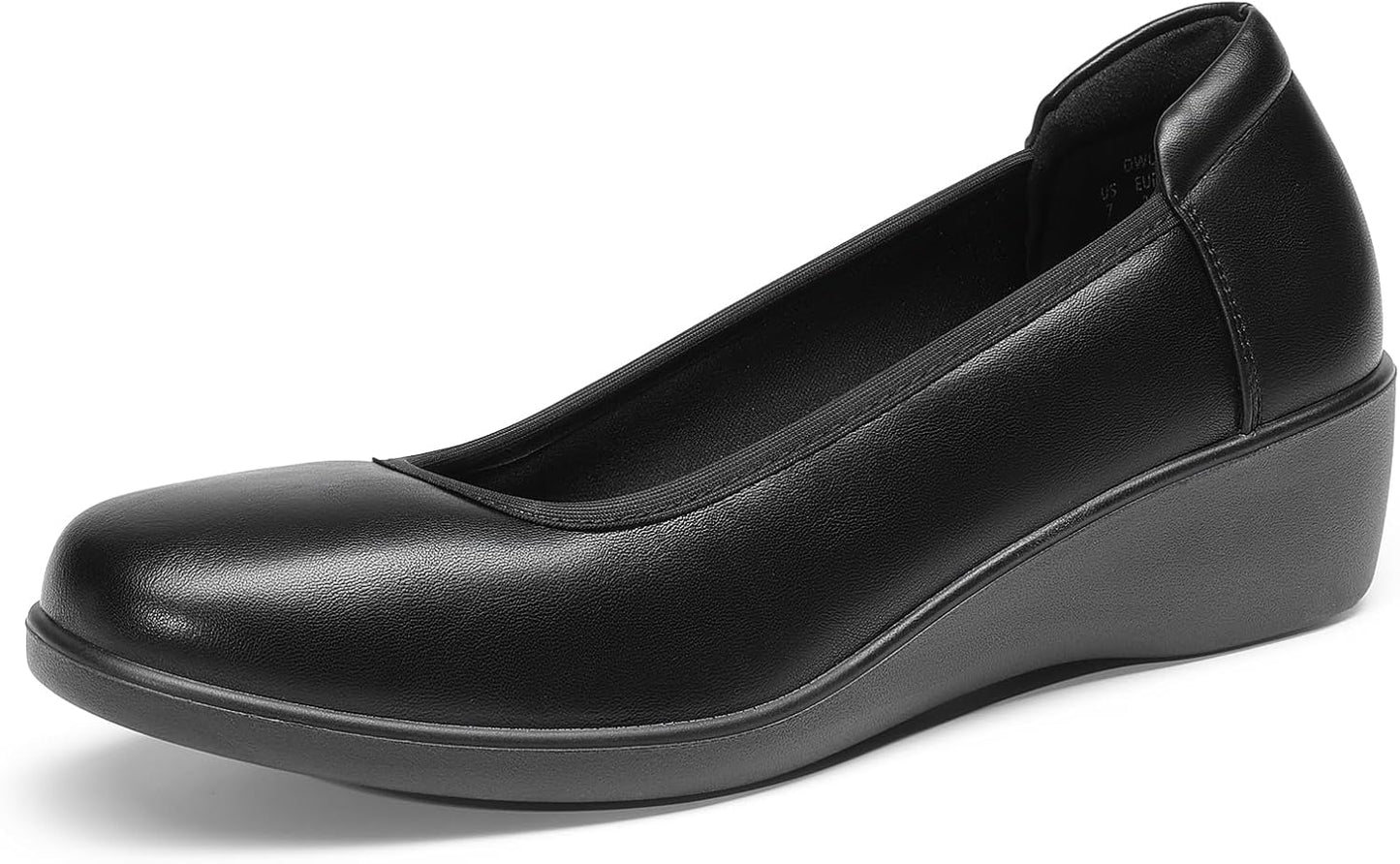 DREAM PAIRS Women's Low Wedge Heels for Office and Business