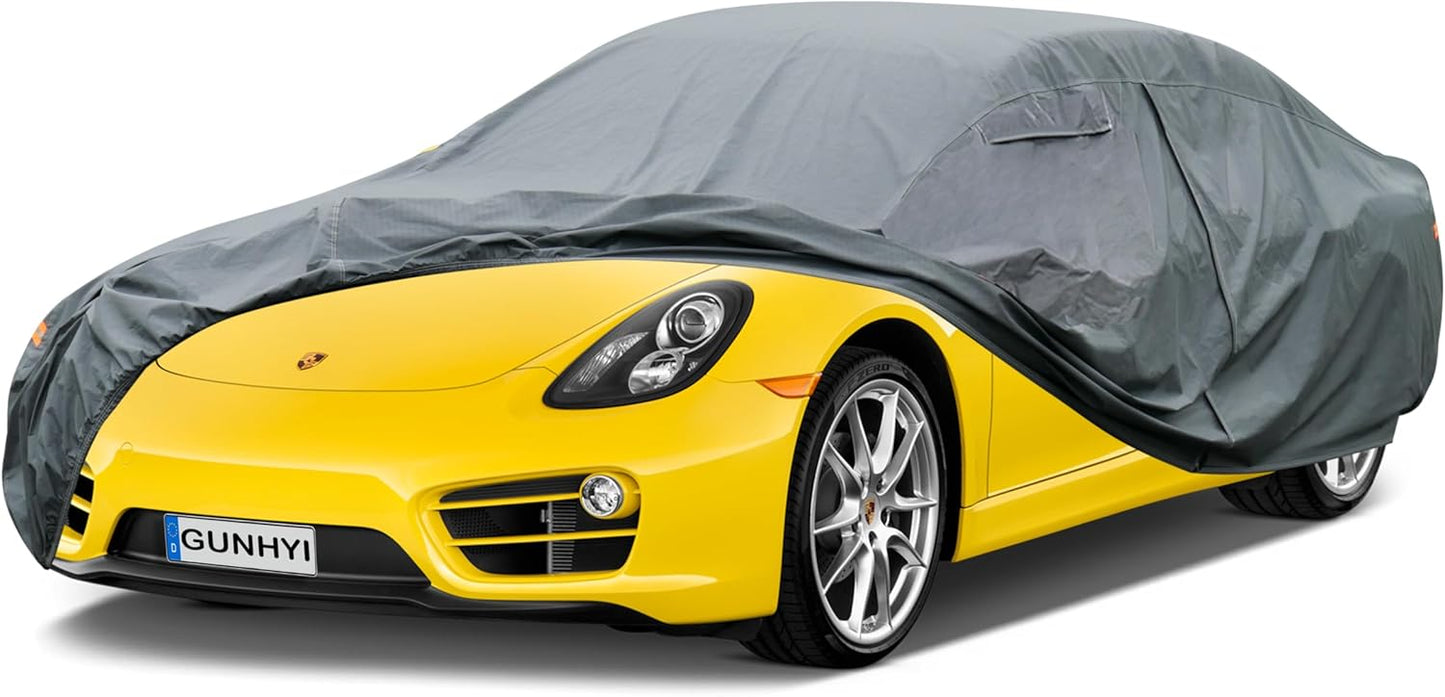 16 Layers Car Cover for Coupe Sports Sedan Waterproof All Weather