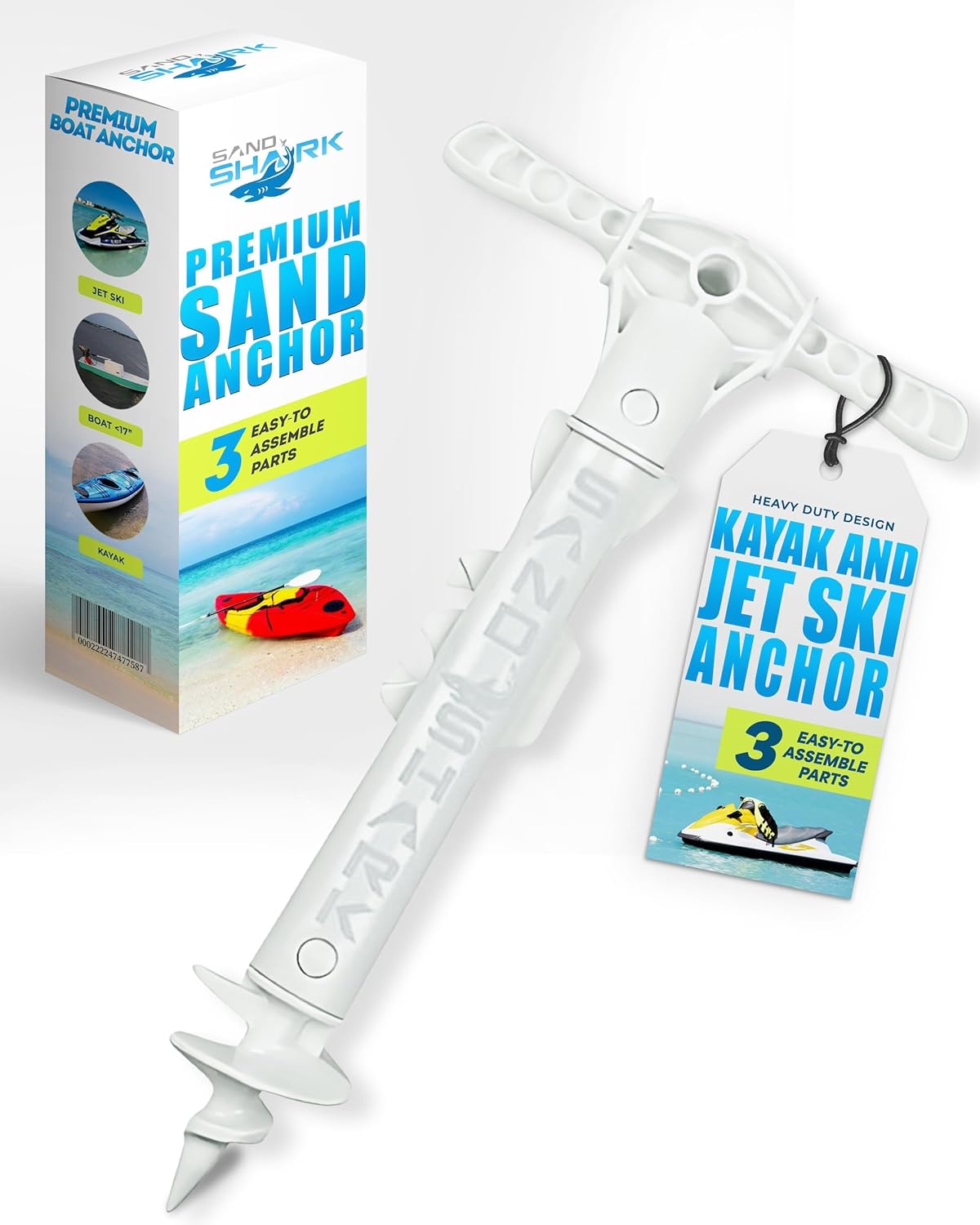 SandShark New Sport Boat Anchor for Shallow Waters