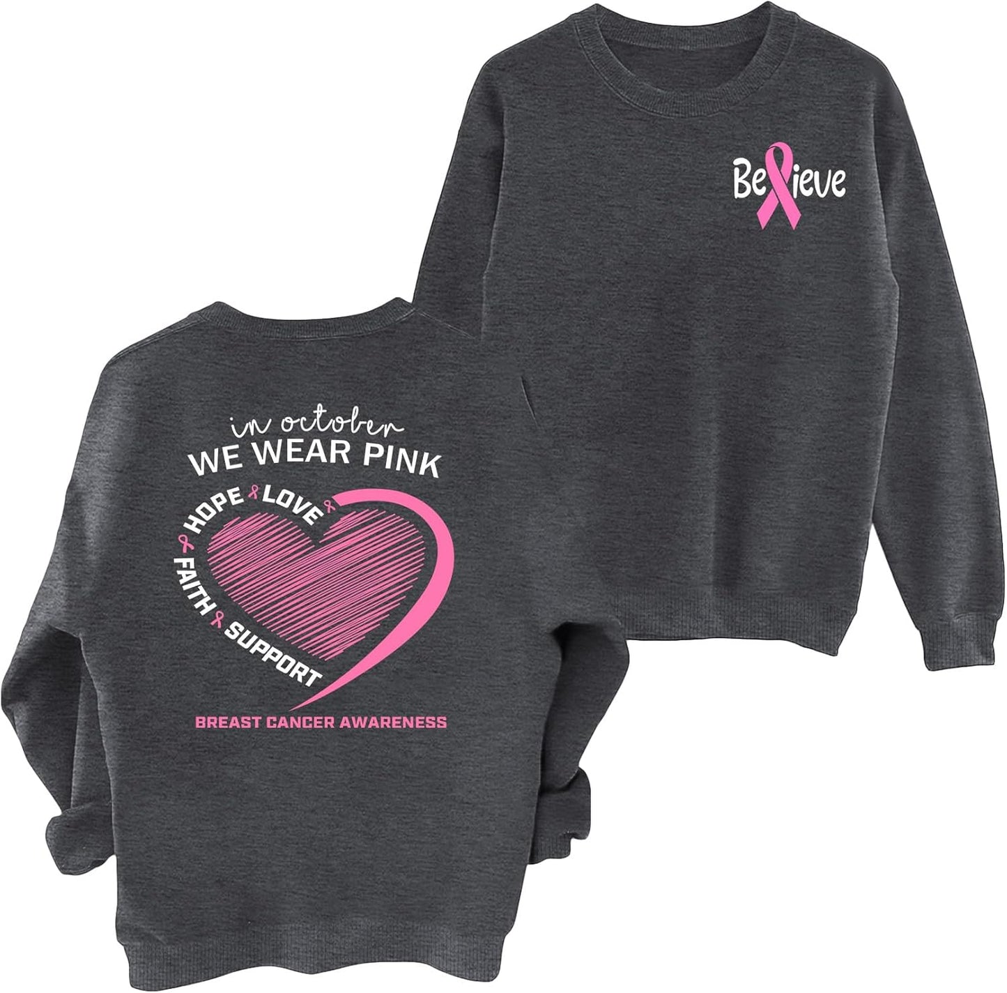 Breast Cancer Sweatshirts for Women - Wear Pink with Pride