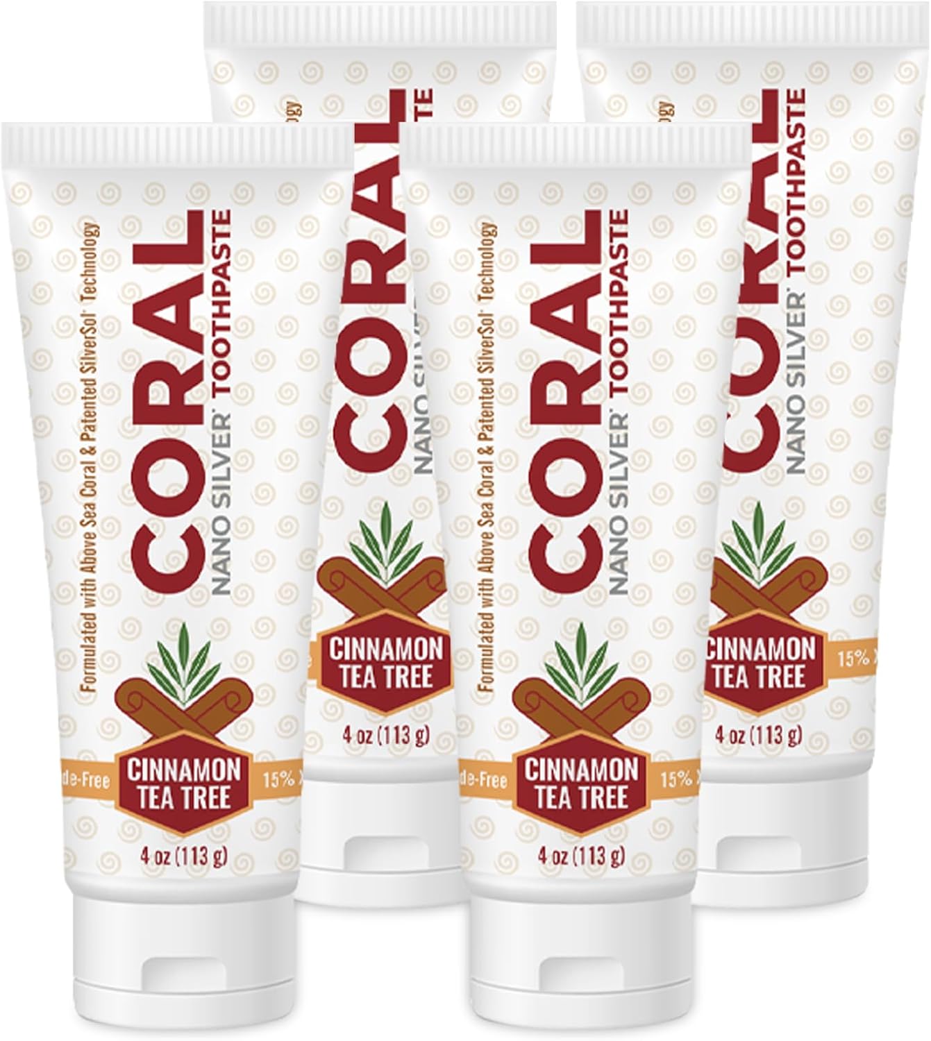 Coral Nano Silver Toothpaste for Natural Teeth Whitening Care