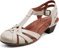 Cobb Hill womens Aubrey Burnished Leather T-Strap Sandal - Comfort