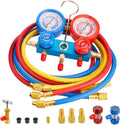 HVAC Manifold Gauge Set for R22 R410a R134a - Compact 3-Way Kit