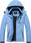 MOERDENG Women's Waterproof Ski Jacket - Warm Winter Coat Shoes