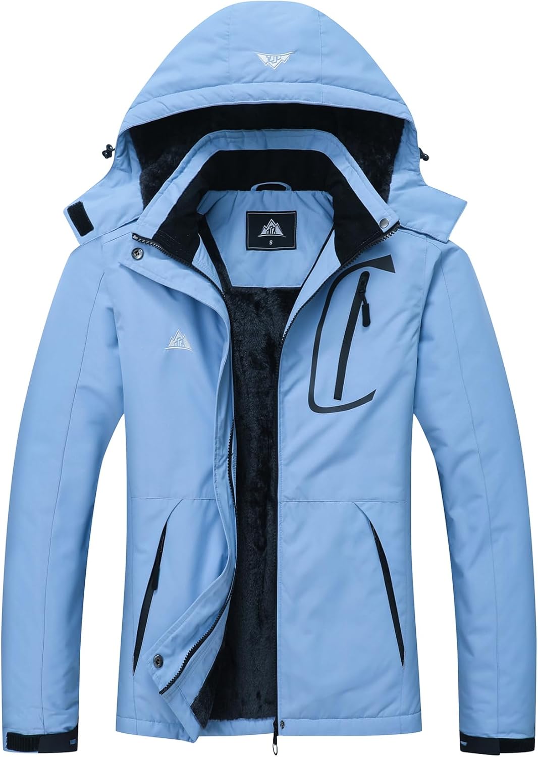 MOERDENG Women's Waterproof Ski Jacket for Winter Sports