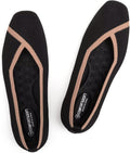 Womens Square Toe Flat Shoes Comfortable Knitted Flats for Woman