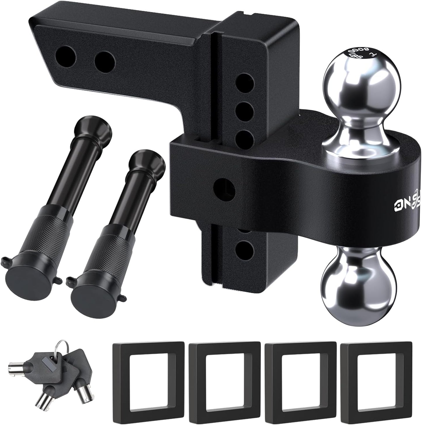 Adjustable Trailer Truck Drop Hitch for 2 Inch Receiver