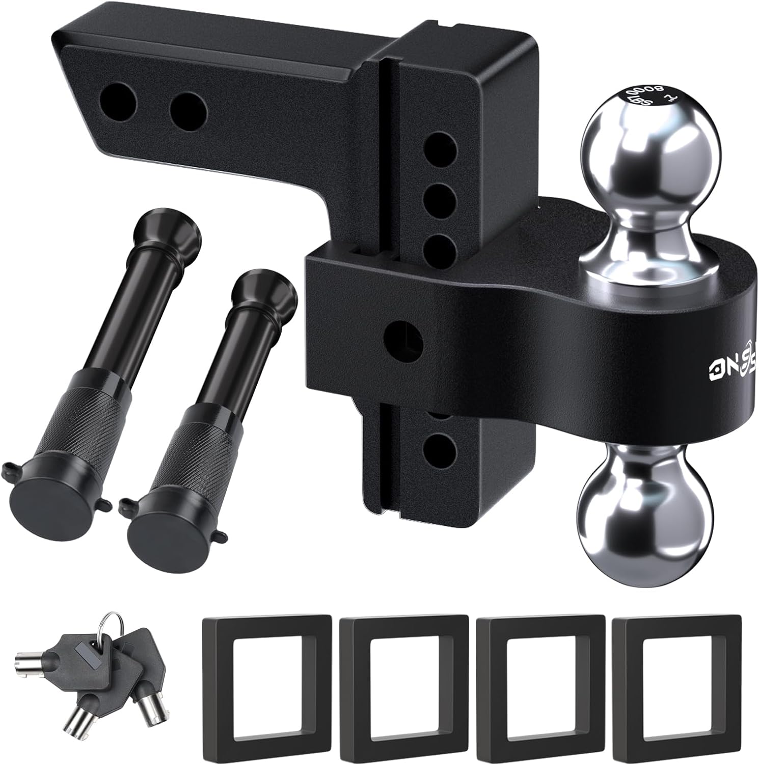 Adjustable Trailer Truck Drop Hitch for 2 Inch Receiver