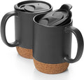 DOWAN 15 oz Coffee Mugs Set - Spill Proof & Stylish