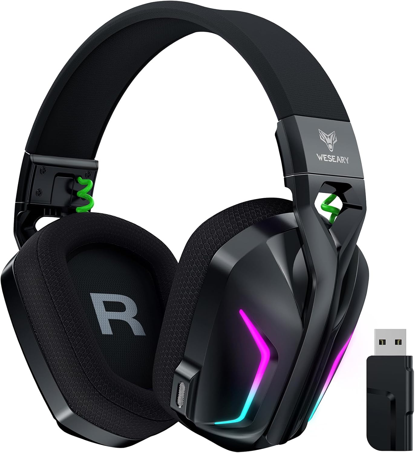 WESEARY 7.1 Wireless Gaming Headset with Crystal-Clear Mic