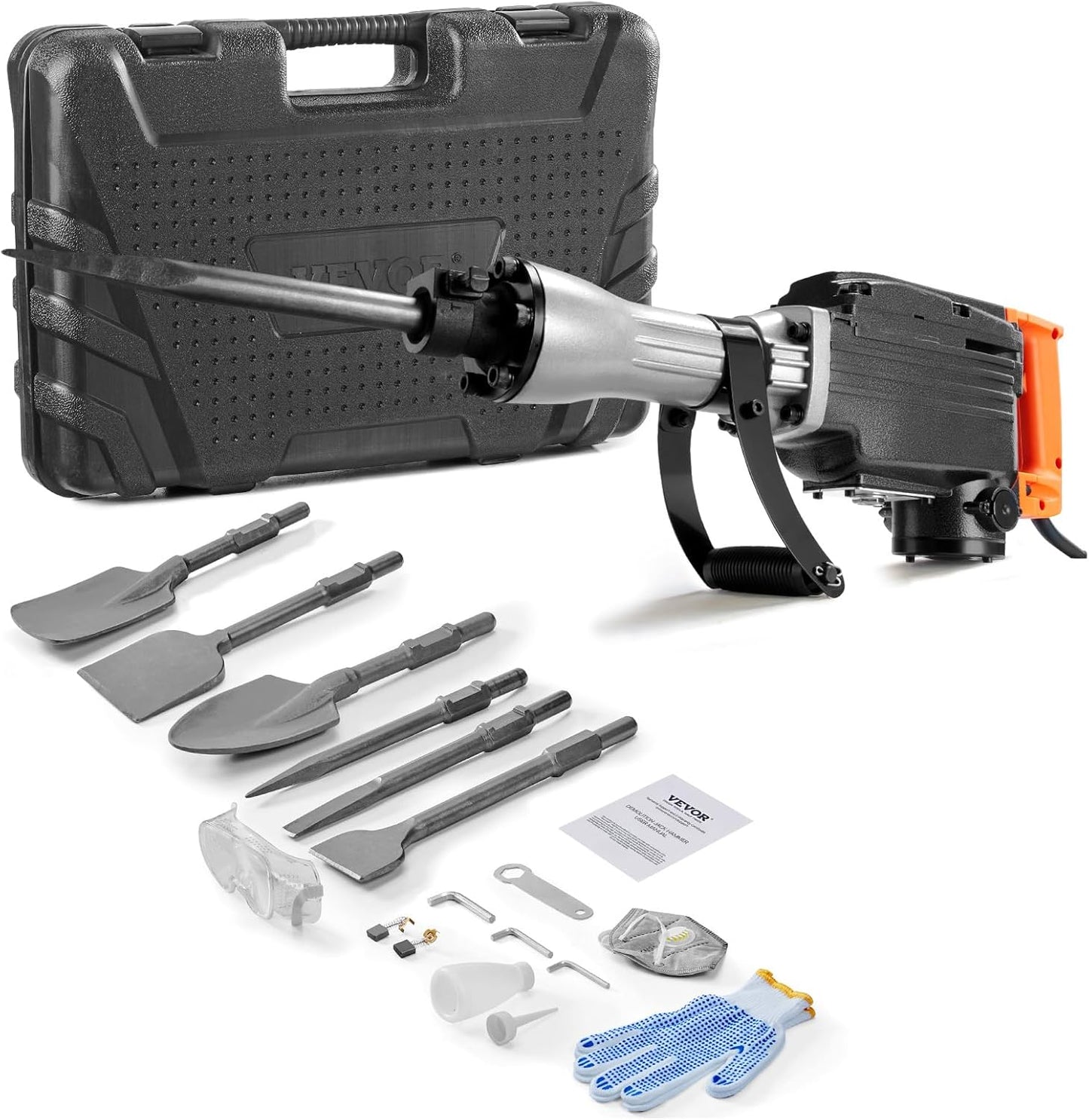 VEVOR Demolition Jack Hammer for Heavy Duty Concrete Breaking