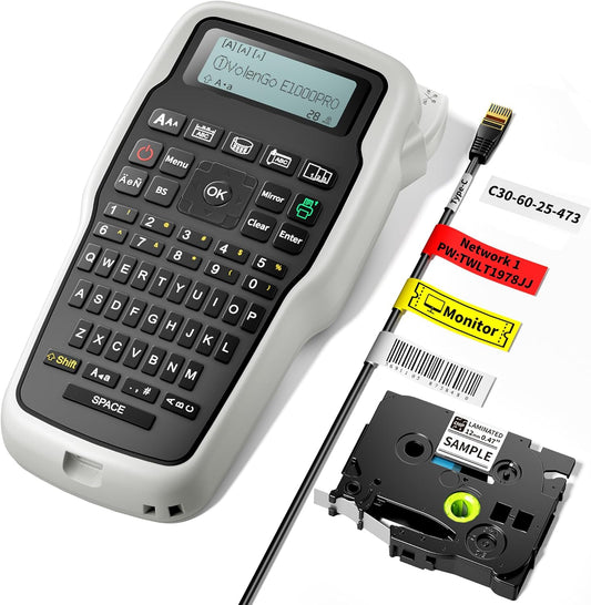 VolenGo E1000: Waterproof Wire Label Maker
