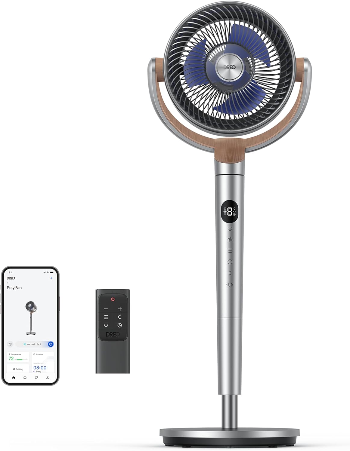 Dreo Smart Oscillating Floor Fan with Wi-Fi and Voice Control