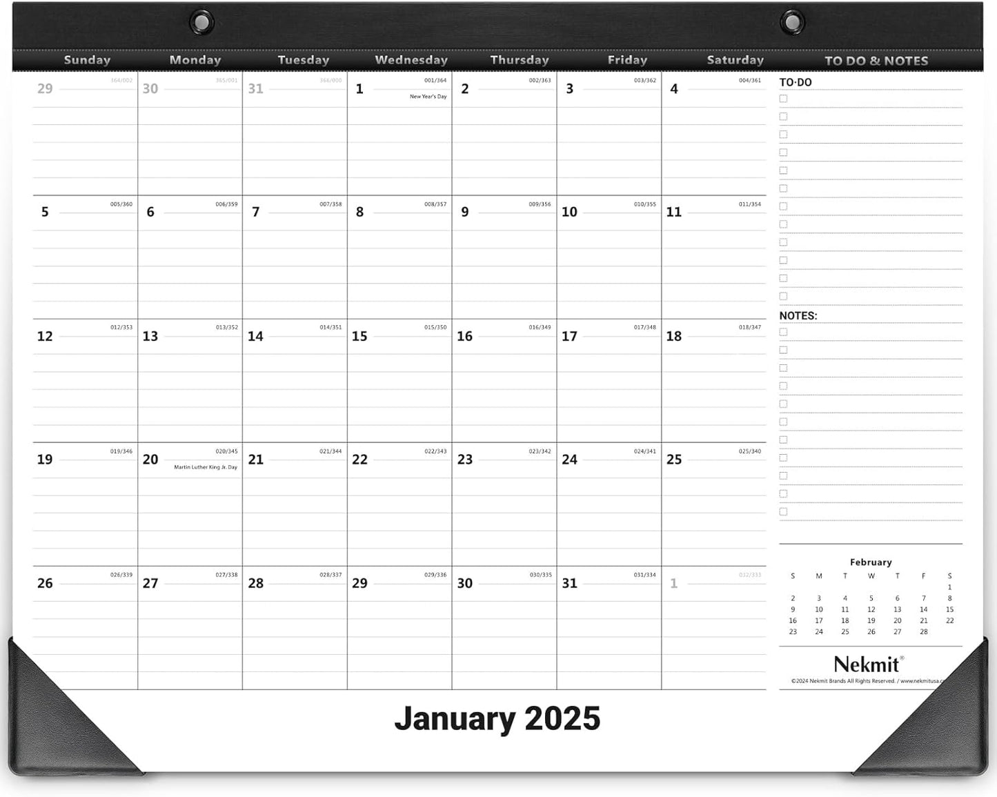 Stay Organized with Nekmit 2025-2026 Desk Calendar!