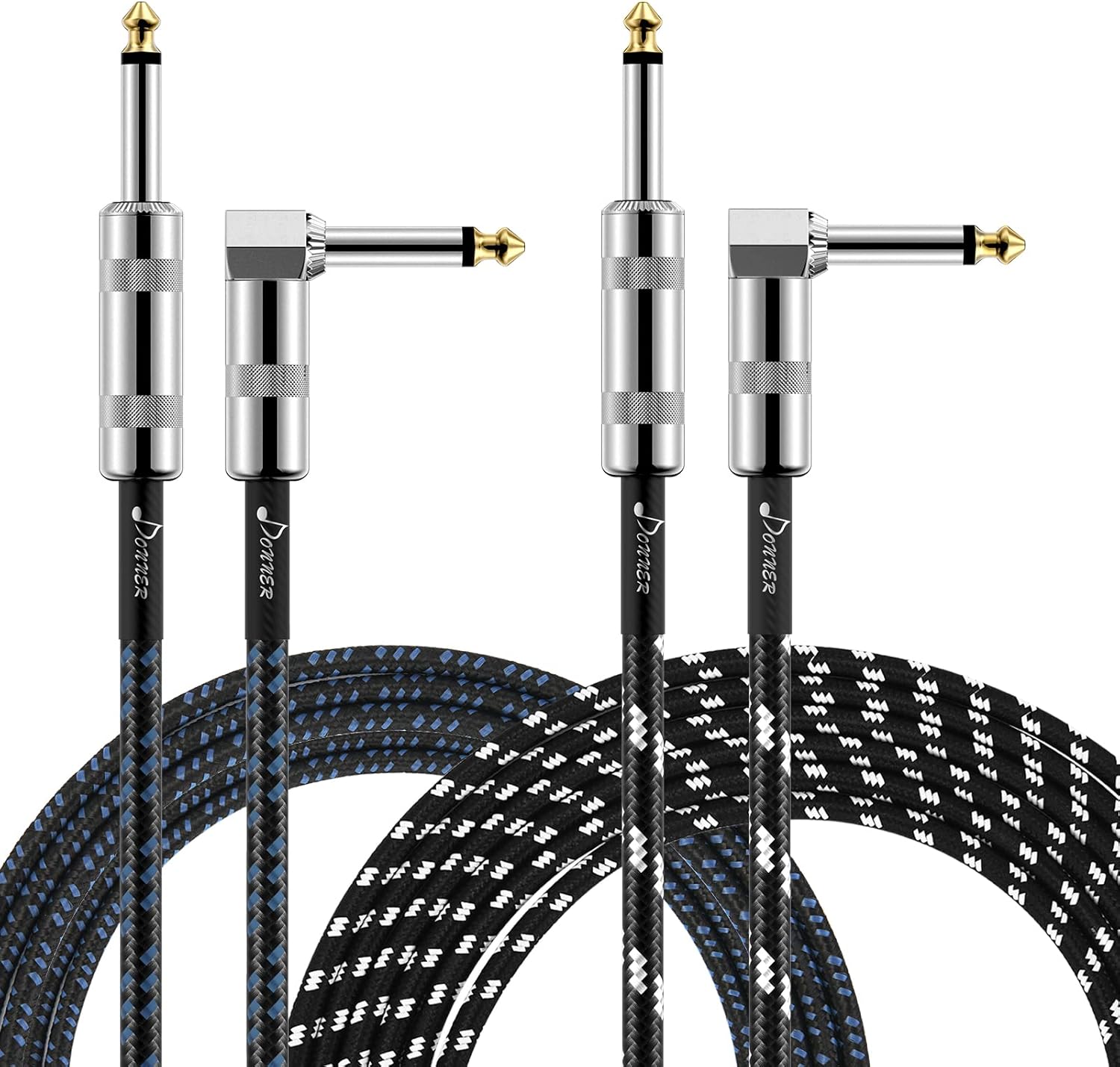 Donner Guitar Cable 10 ft 2 Pack for Clear Sound