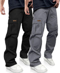 Men's Casual Cargo Pants Drawstring Joggers for Men - Lightweight