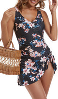 One Piece Swim Dress Swimsuits for Women Tummy Control (Style 3DJT)