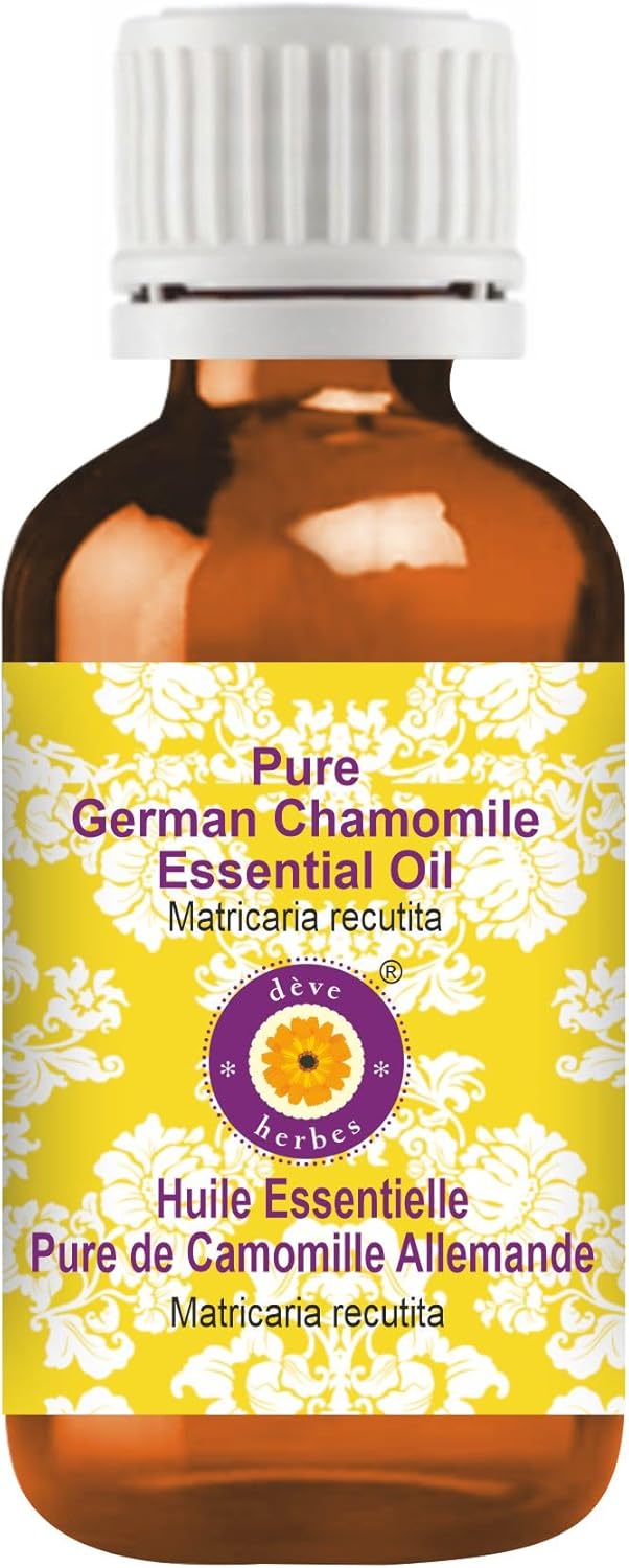 Pure German Chamomile Essential Oil for Skin and Hair Care