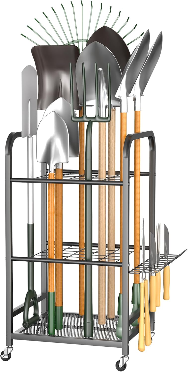 EVERHANGER Garden Tool Organizer for Efficient Yard Storage
