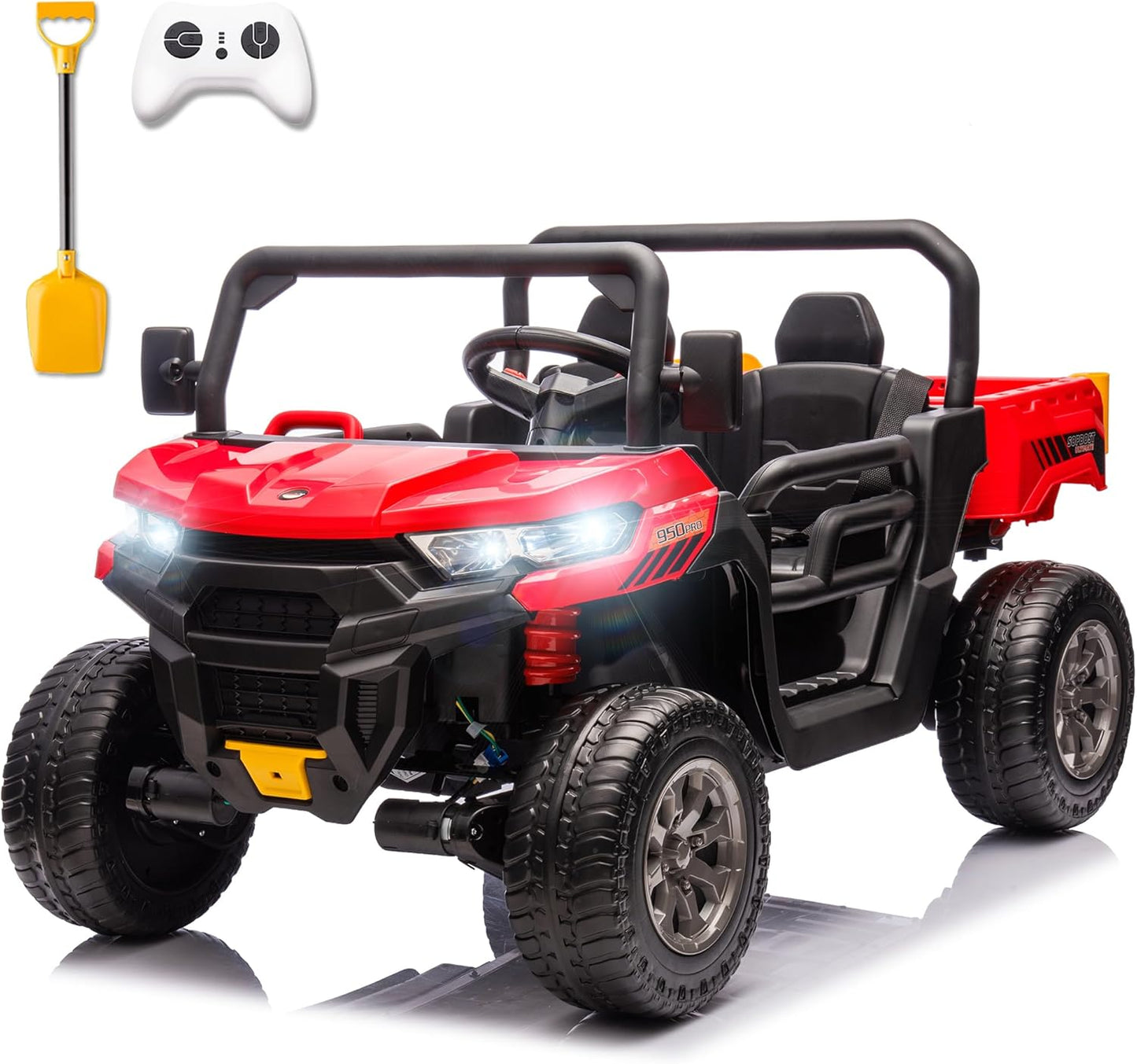 Sopbost 24V Kids UTV 2 Seater Ride On Dump Truck with Remote