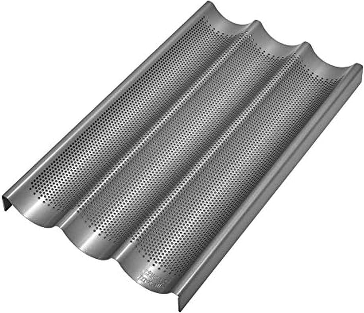 Chicago Metallic Non-Stick Perforated Baguette Pan for Baking