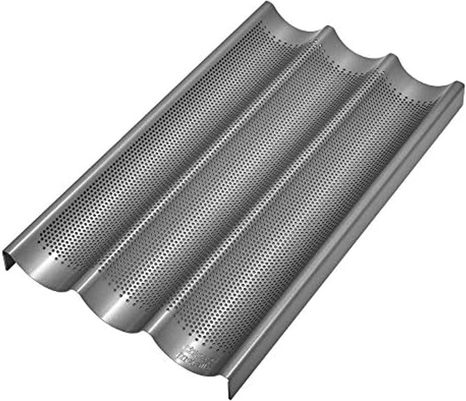 Chicago Metallic Non-Stick Perforated Baguette Pan for Baking
