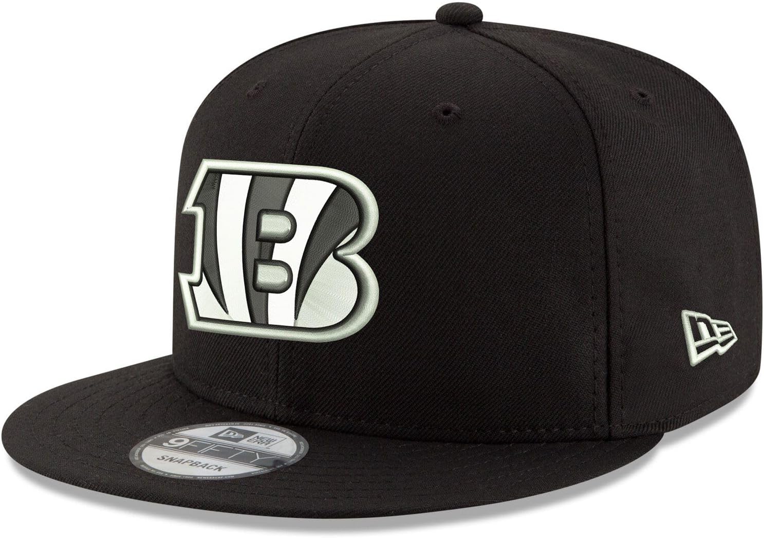 New Era NFL 9FIFTY Black White Adjustable Snapback Hat Cap
