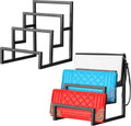 Purse Organizer 3 Layer Black Riser Stand for Wallets - Stylish