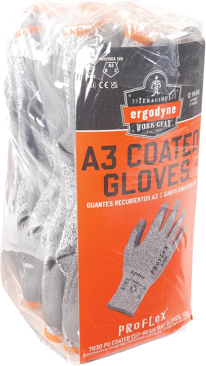 Ergodyne ProFlex 7030 Cut Protection Gloves - No Slip Grip