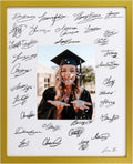 16x20 Gold Signature Frame Board with Signable White Mat - Guest Book