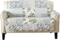 Reversible Patchwork Loveseat Cover Grey - Washable Protector