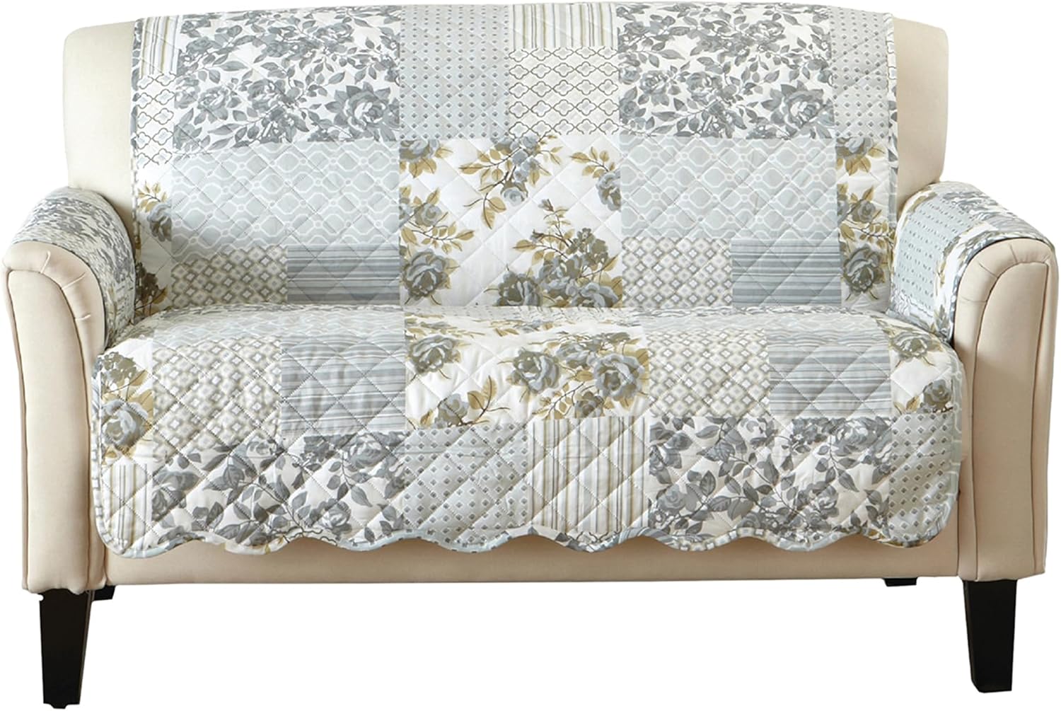 Great Bay Home Reversible Patchwork Loveseat Cover for Pets