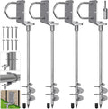 Multi-Purpose Trampoline Stakes Anchors 18ft 24ft 30ft - Heavy Duty