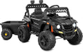 Kids 12V Electric Ride On UTV Car and Trailer - Parental Remote
