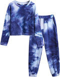 Girls Tie Dye Sweatsuit Set Long Sleeve Shirt and Pants - Cozy Sets