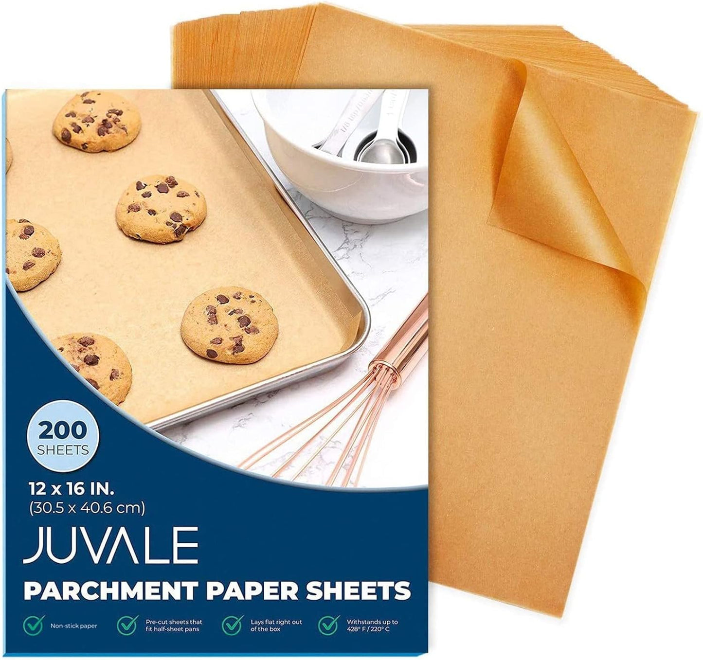 Nonstick Baking Liners - 200 Pack 12x16 - Juvale