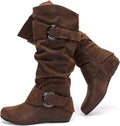 Extra Wide Calf Knee High Slouchy Boots for Women - Wide Calf Fit