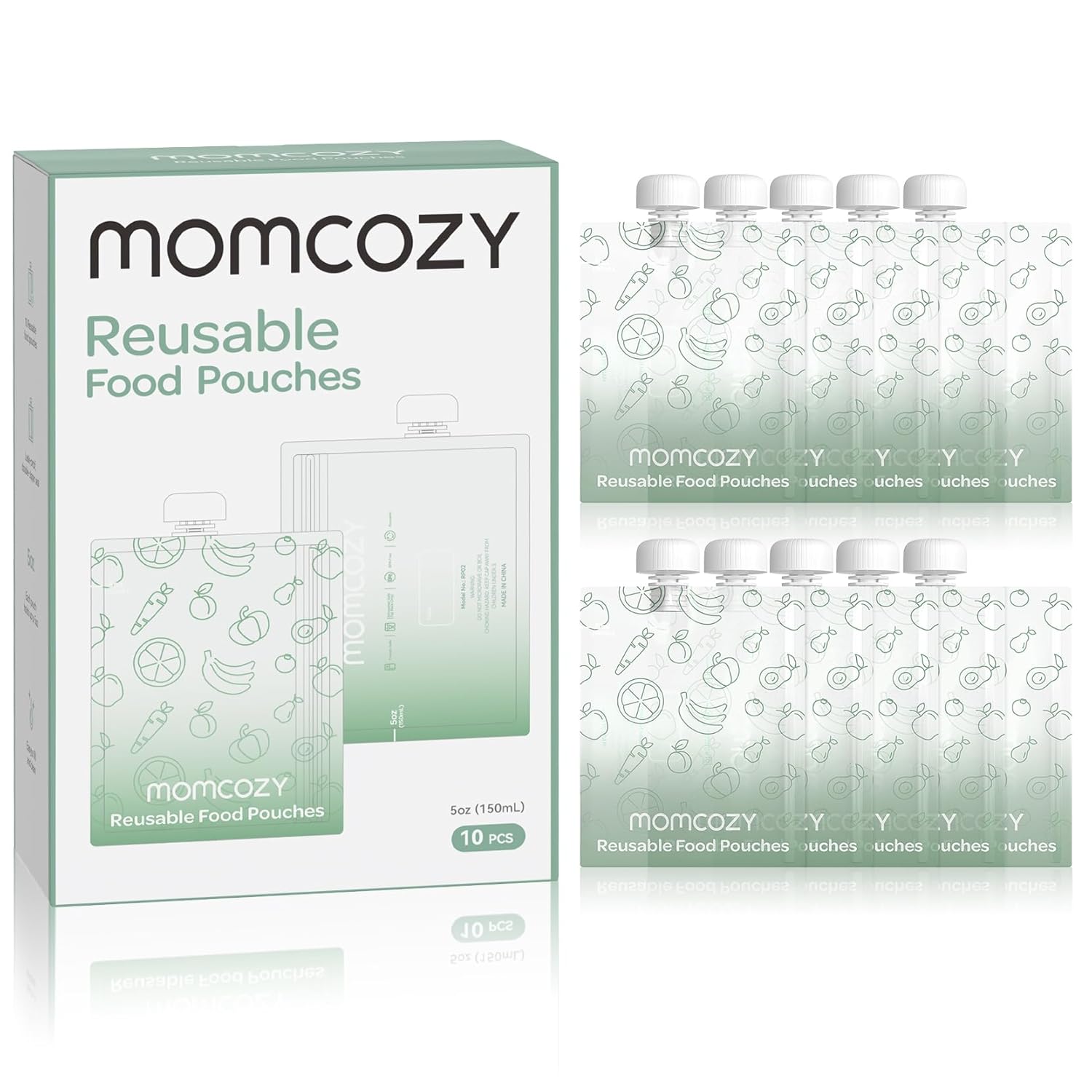 Momcozy Reusable Baby Food Pouches -  BPA Free & Refillable