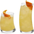 Libbey Swerve Drinking Glasses Set of 16 for Fun Events