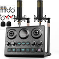 Podcast Equipment Bundle for 2 - Complete Mixer and Dual Dynamic Mics