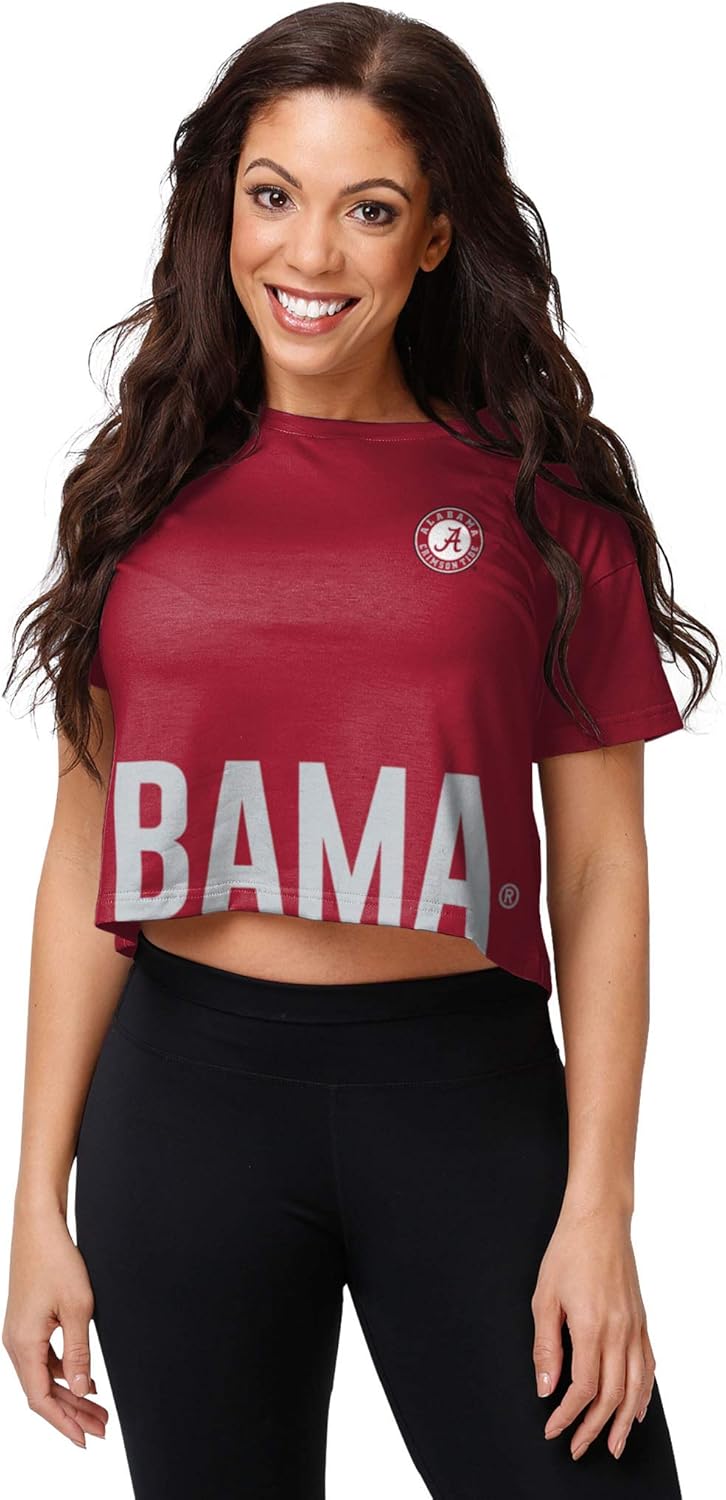 FOCO NCAA Womens Wordmark Crop Top Fashion Shirt Review